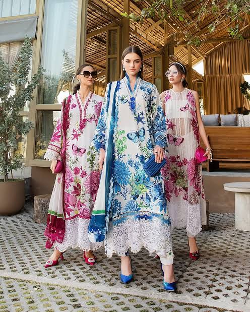 MARIA B UNSTITCHED LUXURY LAWN 3PCS