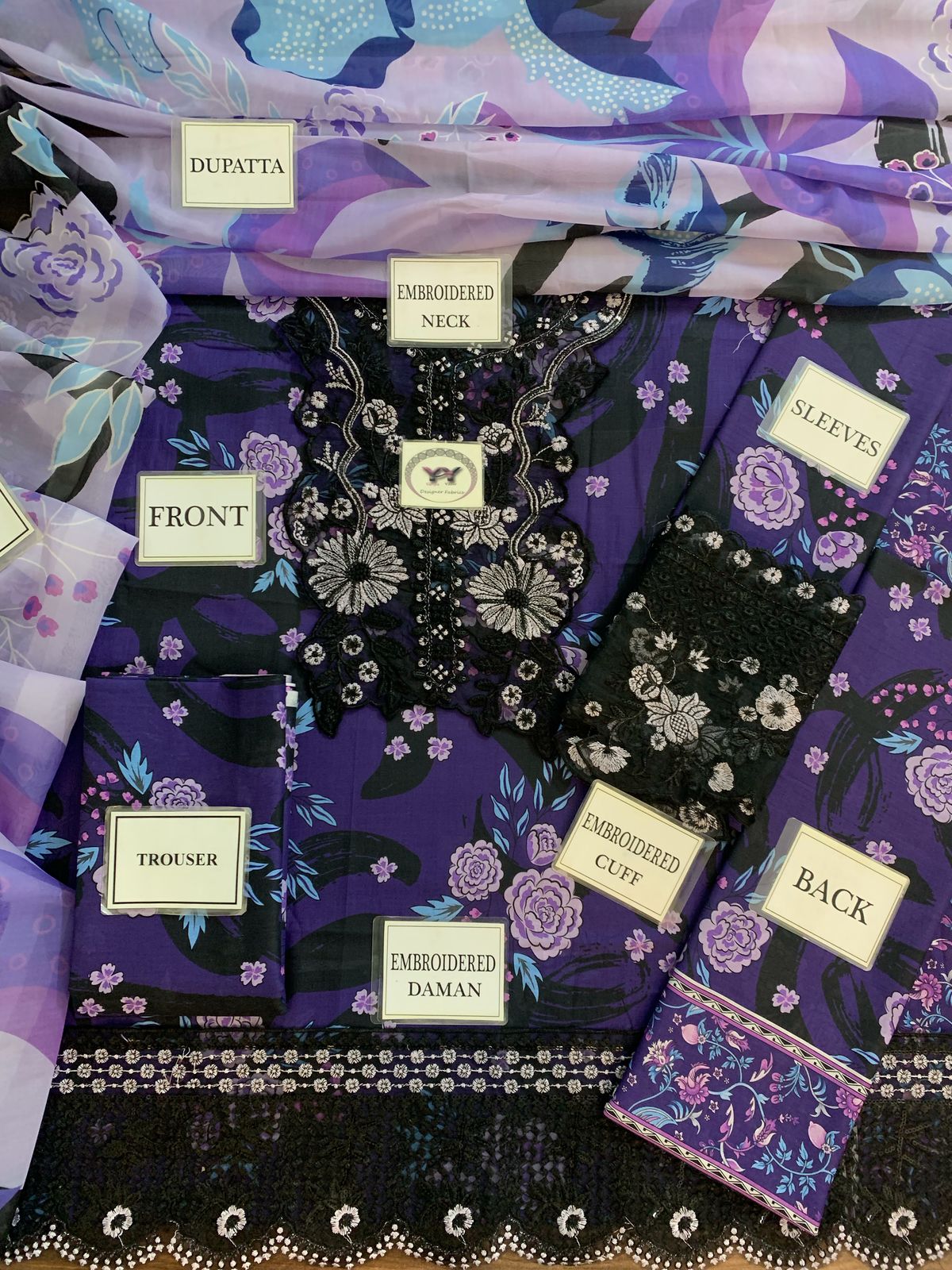 LUXURY LAWN UNSTITCHED 3PCS