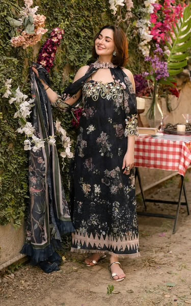 LUXURY LAWN UNSTITCHED 3PCS