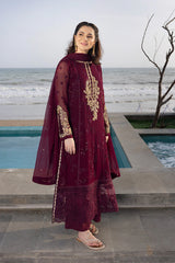 LUXURY CHIFFON UNSTITCHED 3PCS