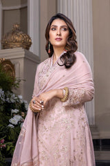 LUXURY CHIFFON UNSTITCHED 3PCS