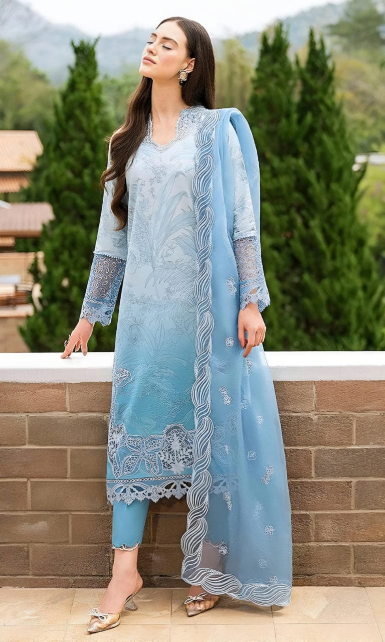 LUXURY LaWN UNSTITCHED 3PCS