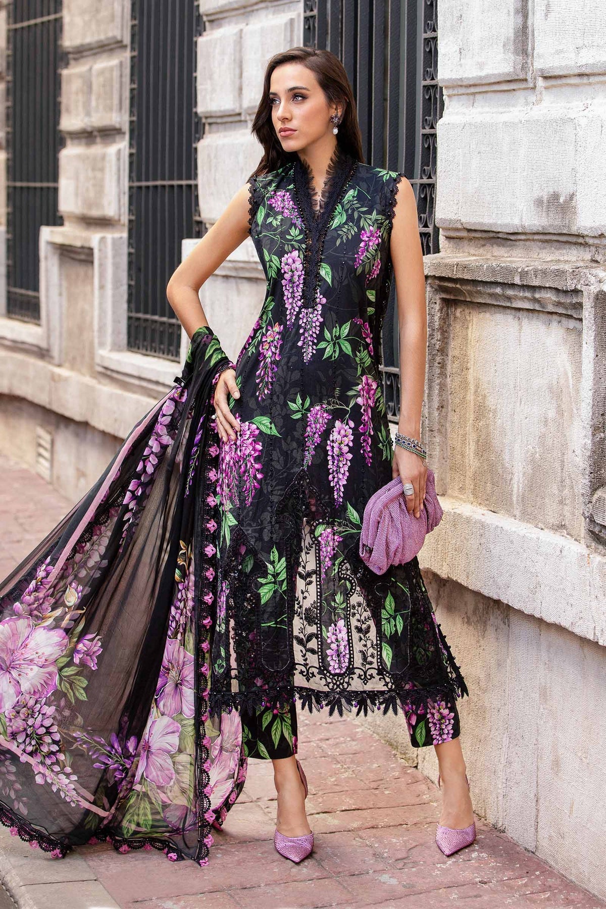 LUXURY LAWN UNSTITCHED 3PCS