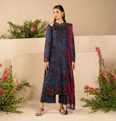 LUXURY LAWN UNSTITCHED 3PCs