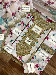 LUXURY LAWN UNSTITCHED 3PCS