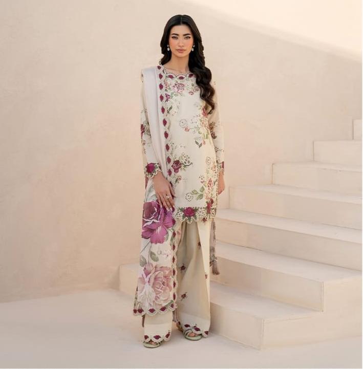 LUXURY LAWN UNSTITCHED 3PCS