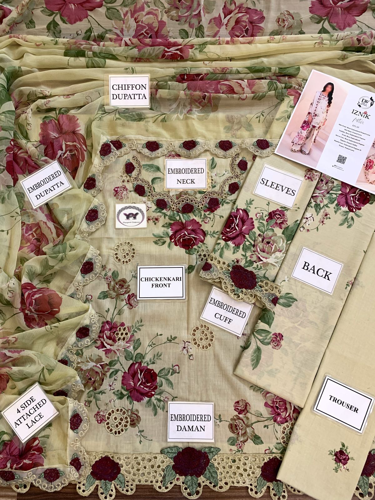 LUXURY LAWN UNSTITCHED 3PCS