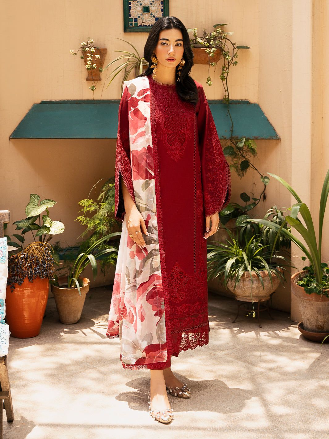 LUXURY CHICKENKARI UNSTITCHED 3PCS