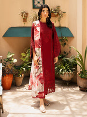 LUXURY CHICKENKARI UNSTITCHED 3PCS