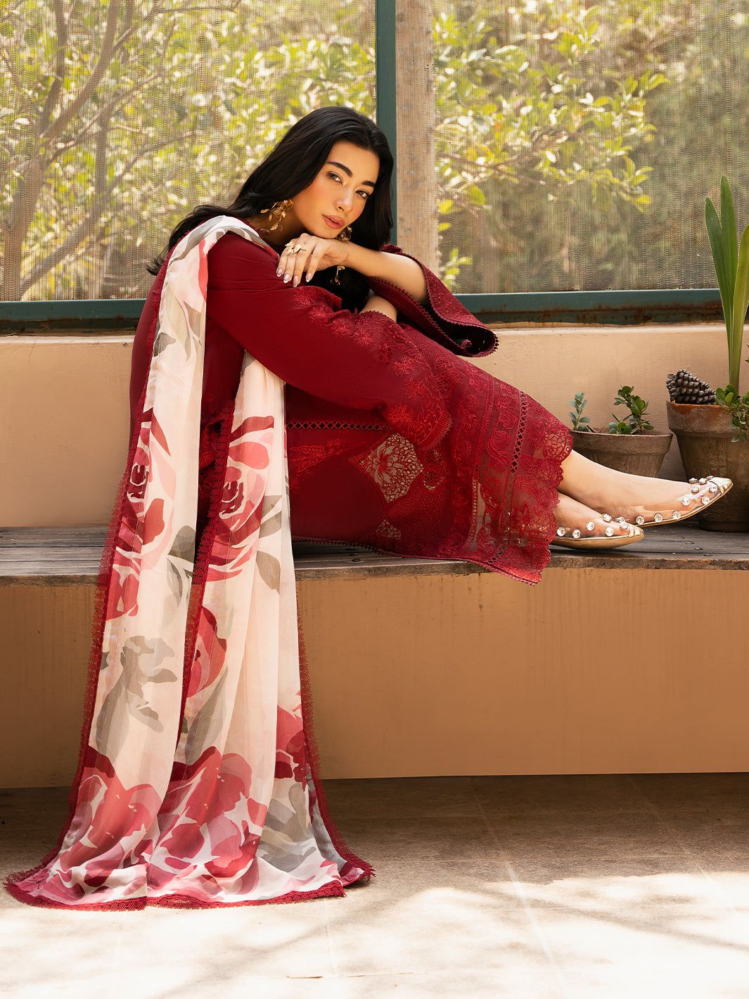 LUXURY CHICKENKARI UNSTITCHED 3PCS