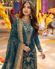 LUXURY FORMAL UNSTITCHED 3PCS
