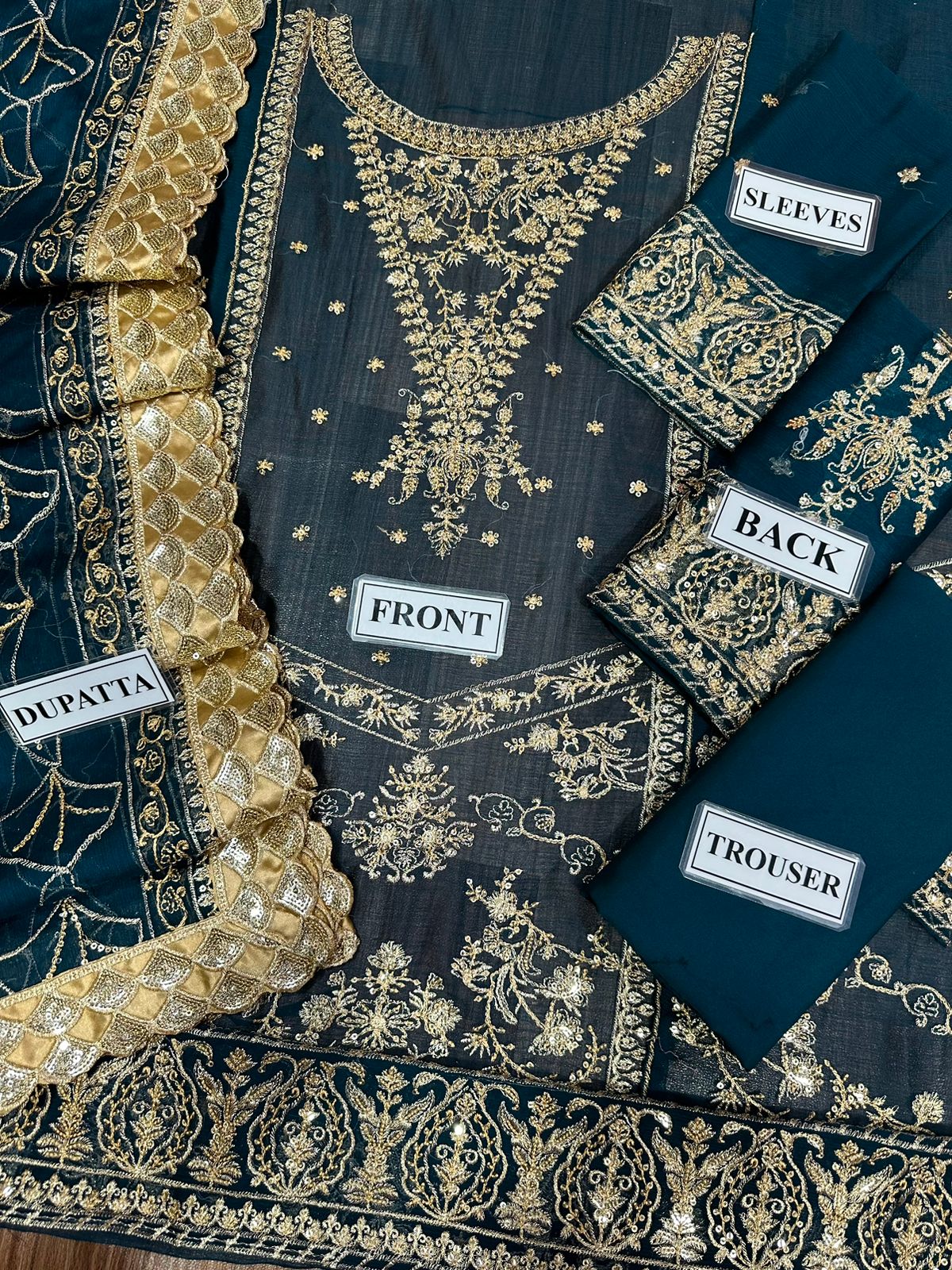 LUXURY FORMAL UNSTITCHED 3PCS