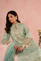 LUXURY LAWN UNSTITCHED 3PCS