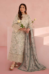 LUXURY LAWN UNSTITCHED 3PCS