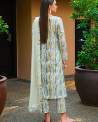 LUXURY LAWN UNSTITCHED 3PCS