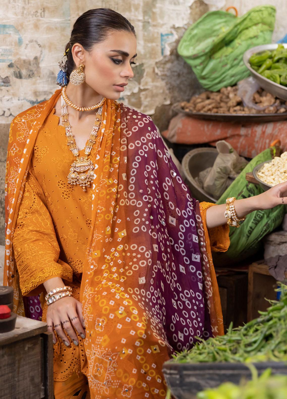 LUXURY CHICKENKARI UNSTITCHED 3PCS