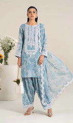 LUXURY LAWN UNSTITCHED 3PCS