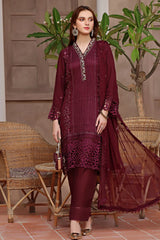 LUXURY CHIFFON UNSTITCHED 3PCS