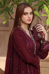 LUXURY CHIFFON UNSTITCHED 3PCS