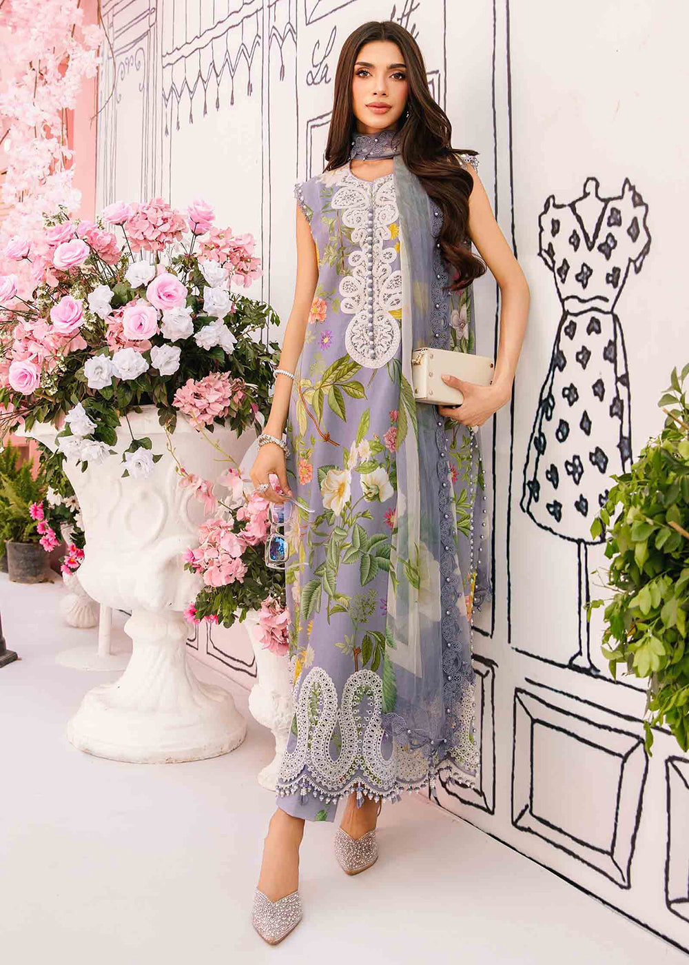 LUXURY LAWN UNSTITCHED 3PCS