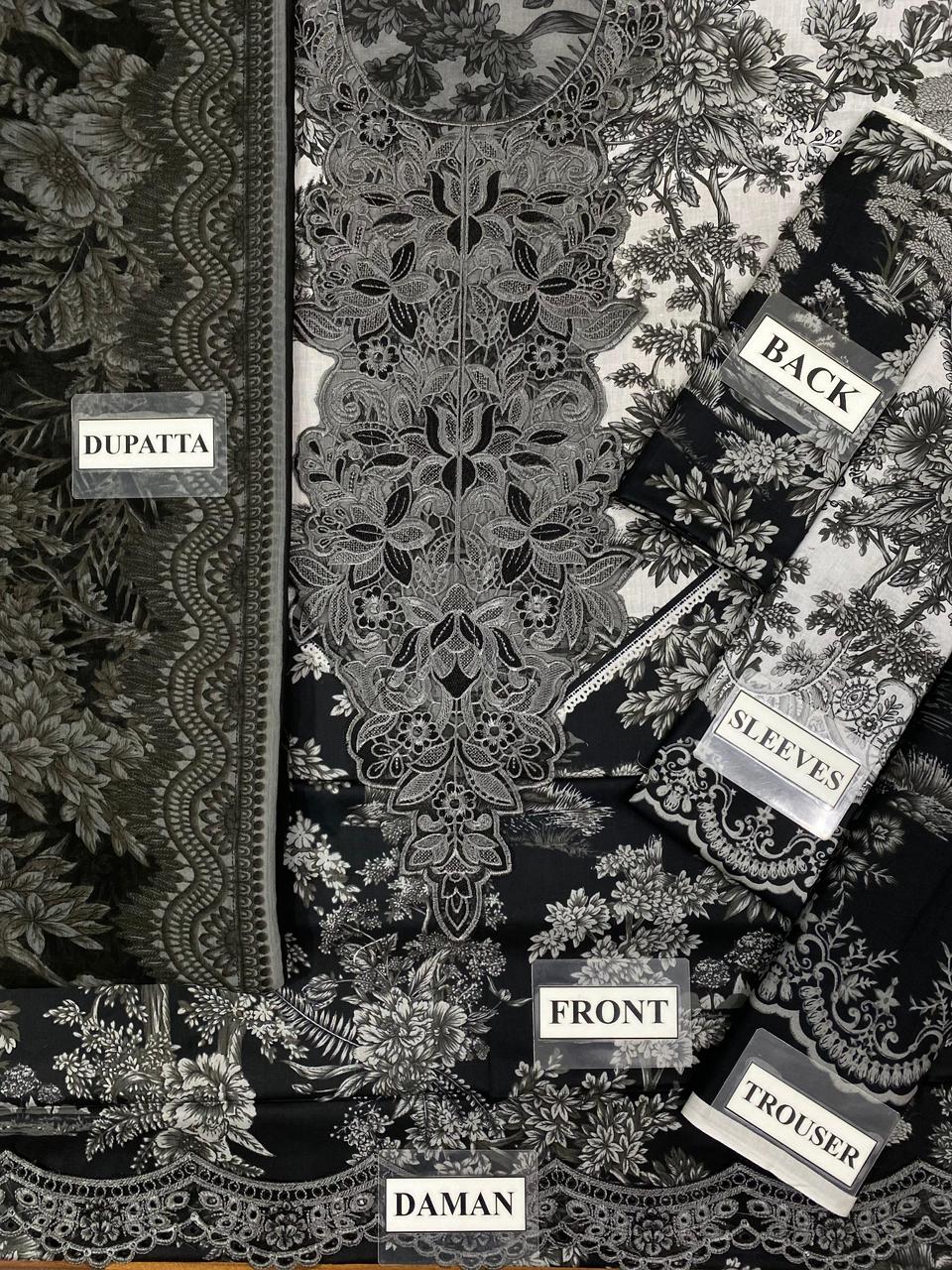LUXURY LAWN UNSTITCHED 3PCS
