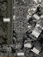 LUXURY LAWN UNSTITCHED 3PCS