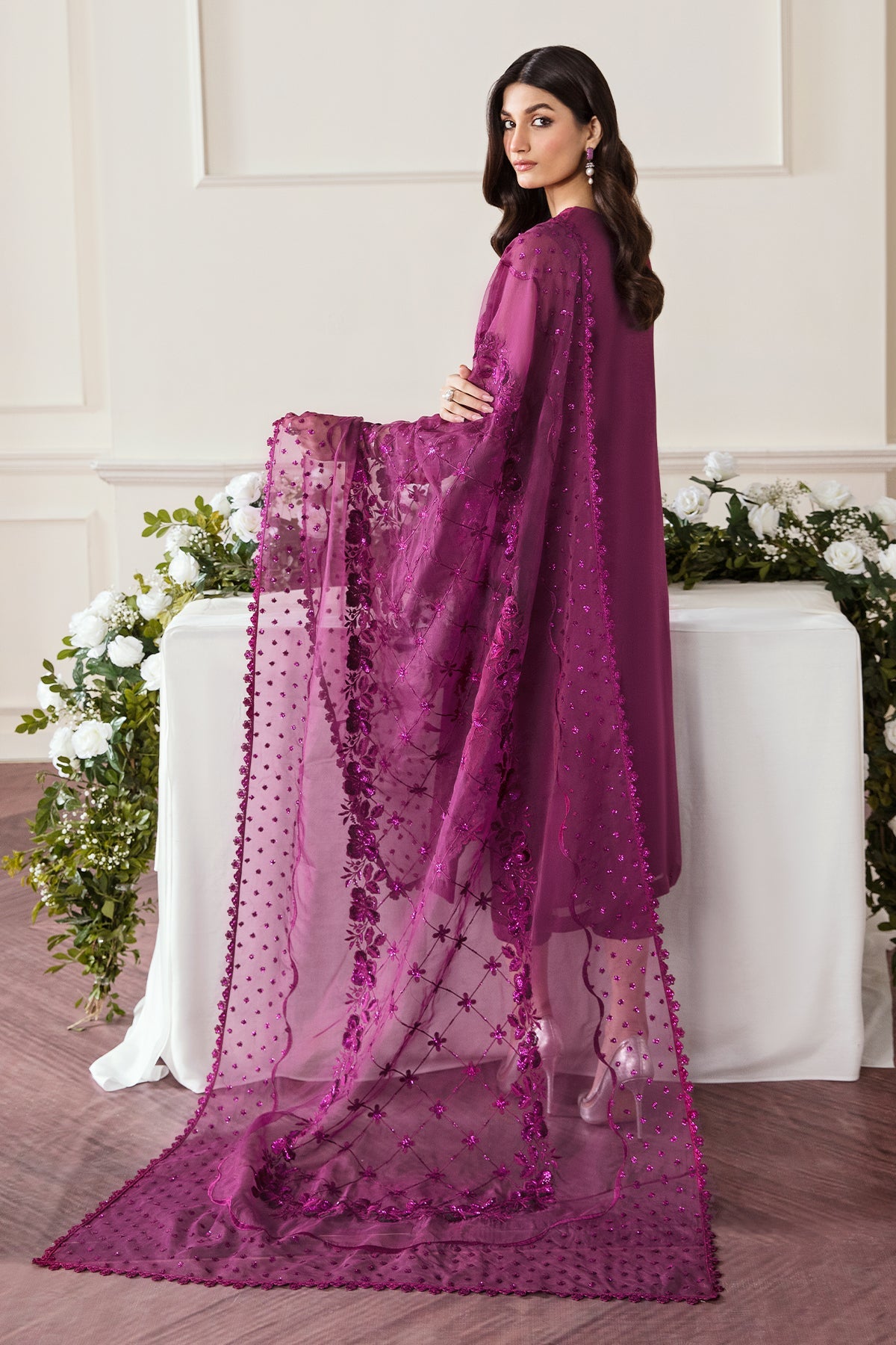 LUXURY CHIFFON UNSTITCHED 3PCS