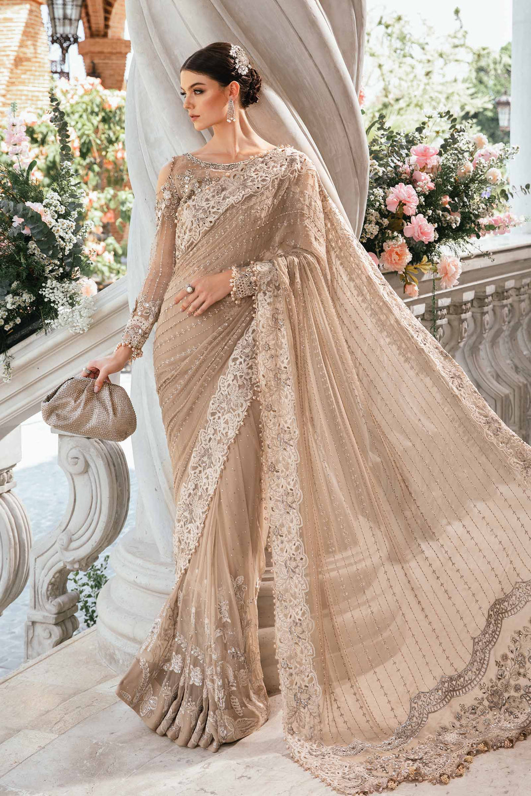 LUXURY HEAVY EMBROIDERED SAREE