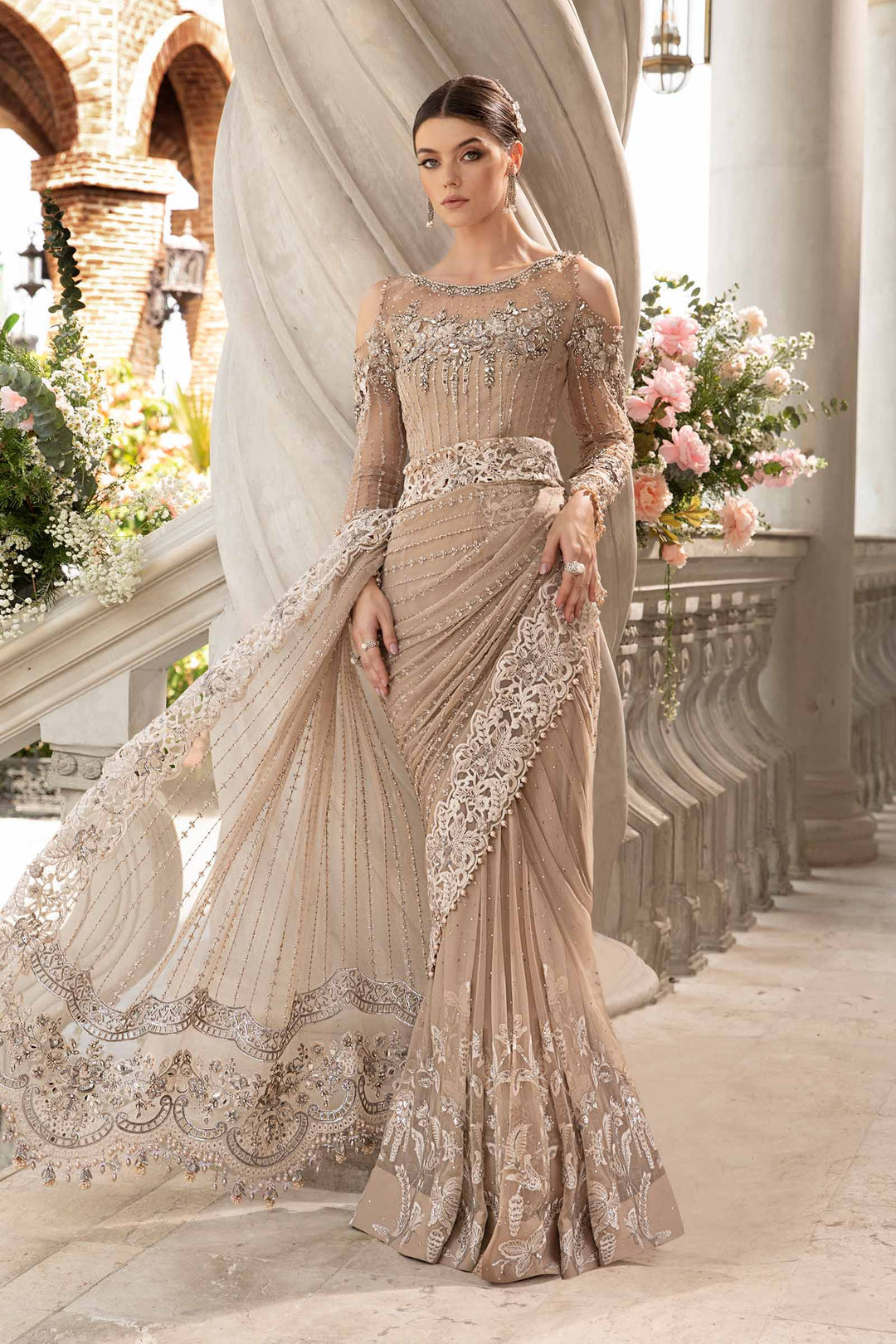 LUXURY HEAVY EMBROIDERED SAREE
