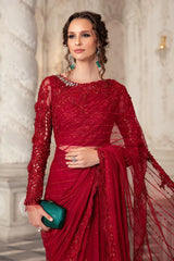 LUXURY HEAVY EMBROIDERED SAREE