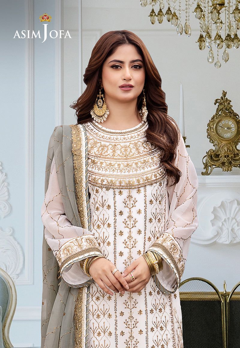 LUXURY CHIFFON UNSTITCHED 3PCS