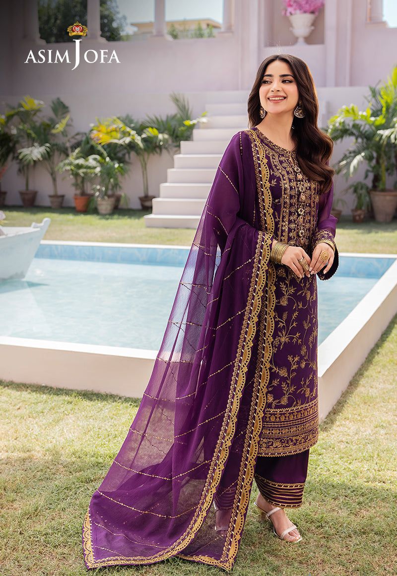 LUXURY CHIFFON UNSTITCHED 3PCS