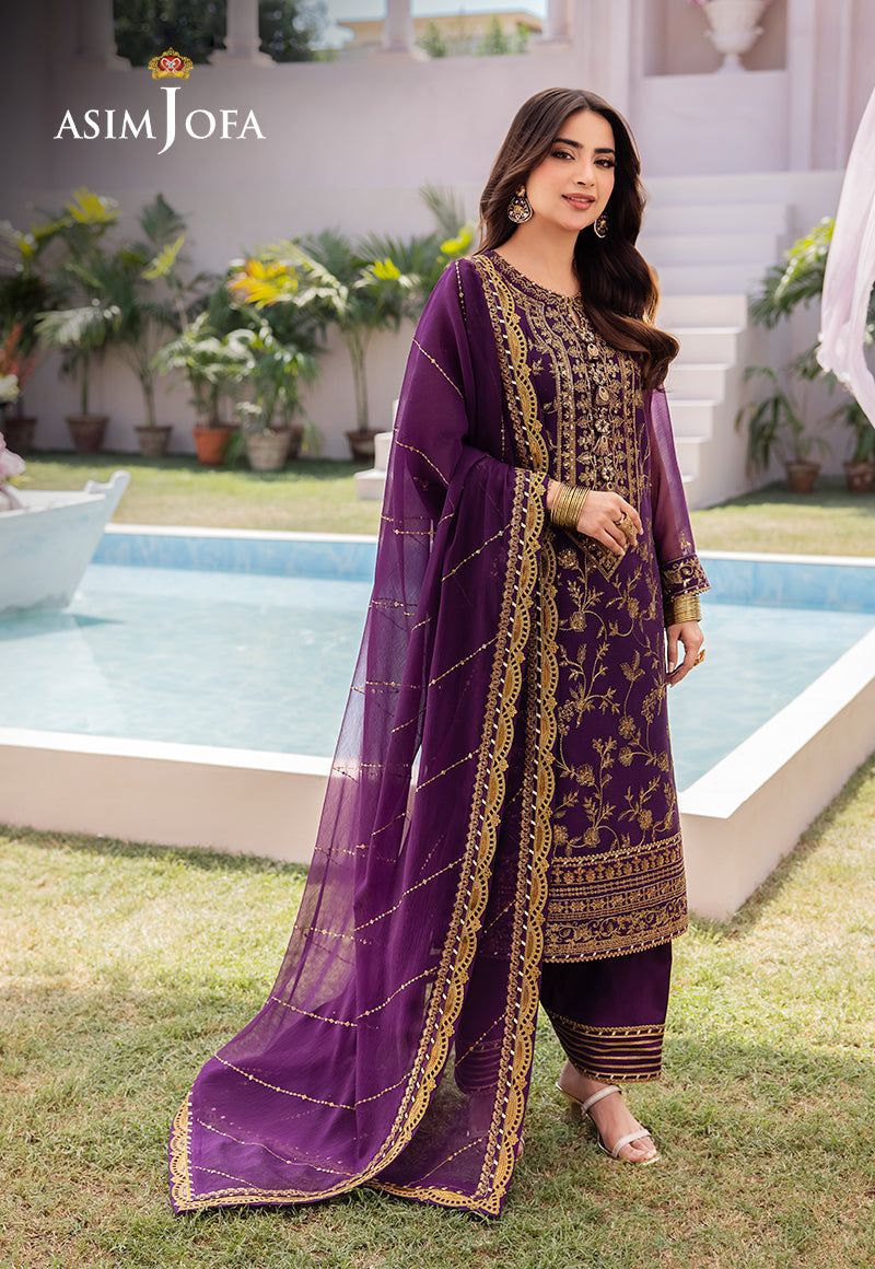 LUXURY CHIFFON UNSTITCHED 3PCS