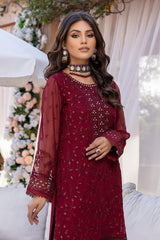 LUXURY CHIFFON UNSTITCHED 3PCS