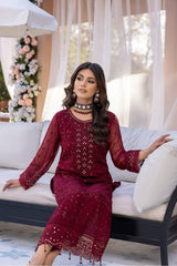 LUXURY CHIFFON UNSTITCHED 3PCS
