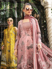 3 Pcs Printed and Embroidered Unstitched Lawn Collection Ladies Suit