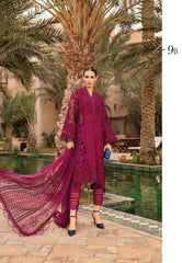 MARIA B UNSTITCHED LUXURY CHICKENKARI 3PCS