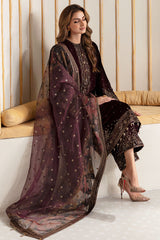 Jazmin Embroidered Pure Velvet Unstitched 3Pc Suit Wedding Collection