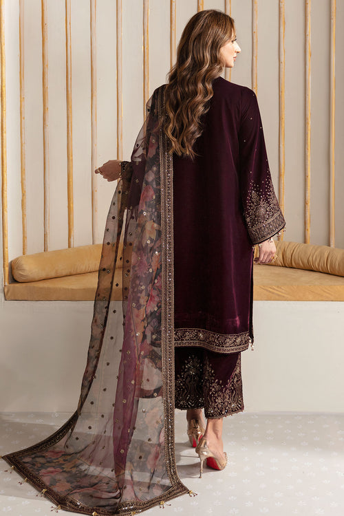 Jazmin Embroidered Pure Velvet Unstitched 3Pc Suit Wedding Collection