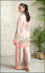 Unstitched Digital Printed Swiss Lawn 3pc Set Tea Pink Elegance Collection Ladies Party Wear Suit