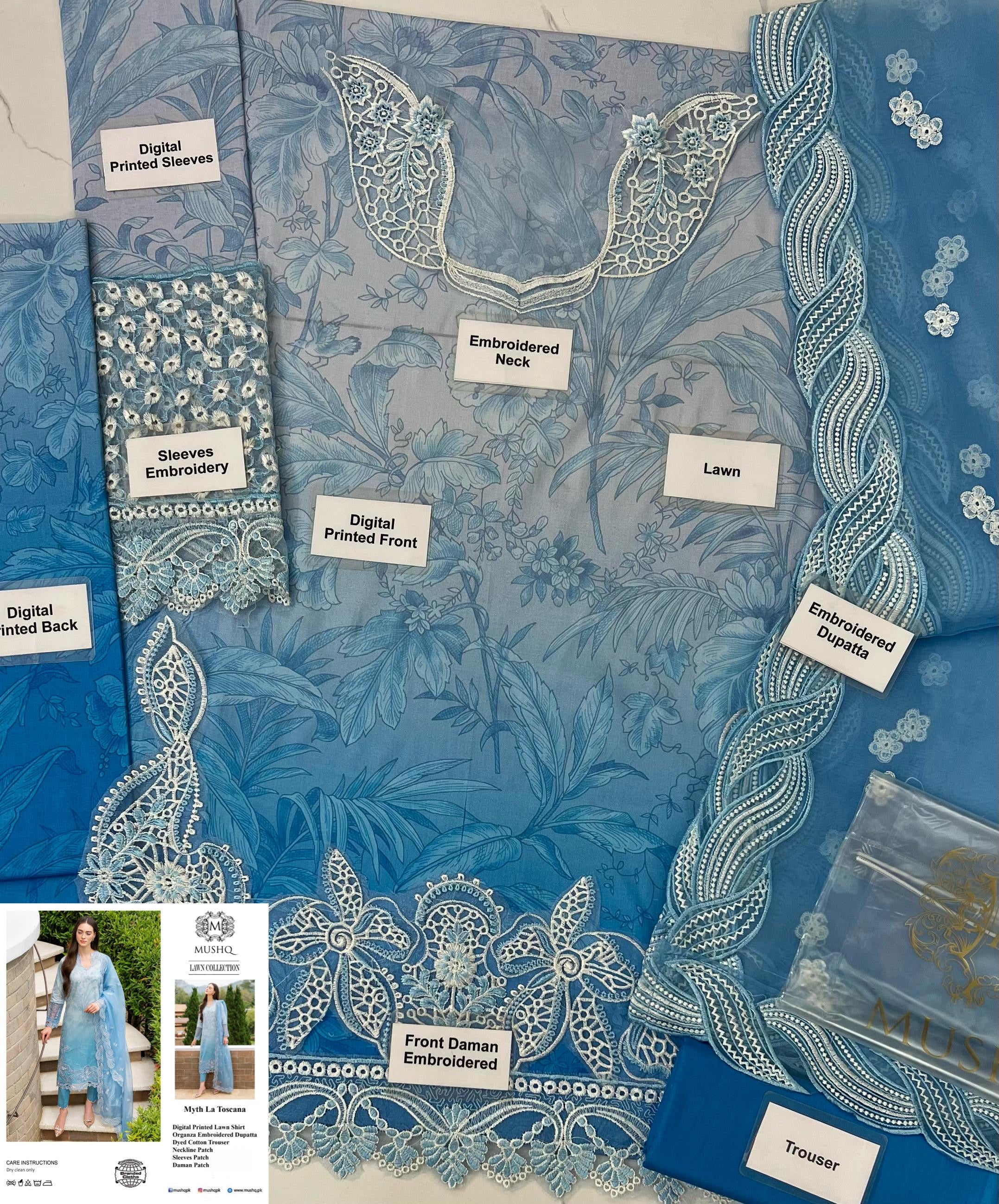 LUXURY LaWN UNSTITCHED 3PCS