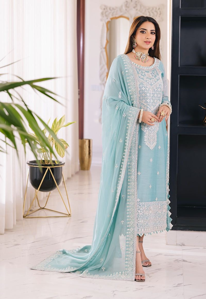 LUXURY CHIFFON UNSTITCHED 3PCS