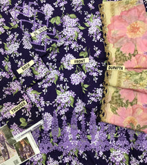LUXURY LAWN UNSTITCHED 3PCS