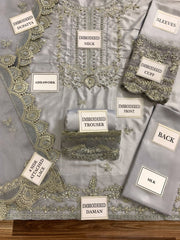 LUXURY SILK UNSTITCHED 3PCS