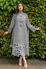 LUXURY ORGANZA UNSTITCHED 3PCS