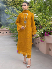 UNSTITCHED LUXURY CHICKENKARI 3PCS